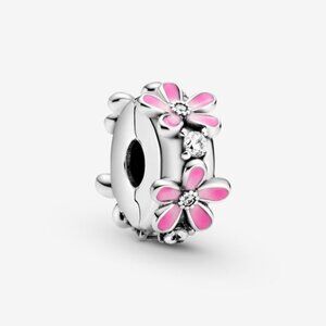 Pandora silver daisy clip-on charm